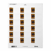 Étiquette Berger allemand loyal (Feuille entière)