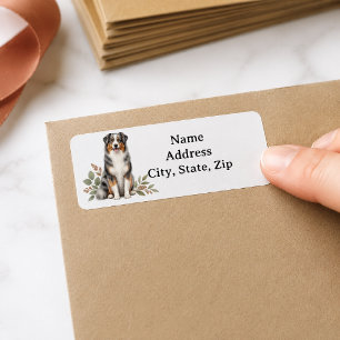Étiquette Berger Australien Blue Merle personnalisé