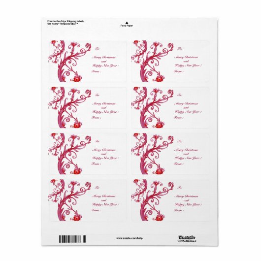 ÉTIQUETTE BÉRIES MAGIQUES (Feuille entière)