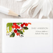 ÉTIQUETTE BERRIES ROUGES VERTES COULEUR D'EAU ADRESSE DE NOË (En situation)