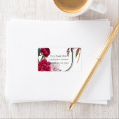 Étiquette Berry Bloom Garden Floral Glam Wedding (En situation)