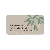 Étiquette Berry d'hiver (Devant)