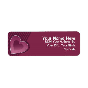 Étiquette Berry Hearts