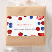 Étiquette Berry Themes bébé fille anniversaire Adresse de re (En situation)