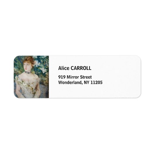 Étiquette Berthe Morisot - Jeune fille dans une balle (Devant)