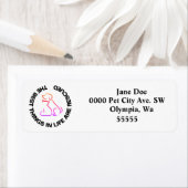 Étiquette Best Things In Life Animaux Secourus Adresse de re (En situation)