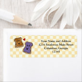 Étiquette Beurre d'arachide gai et amis du dessin de gelée (En situation)