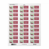 Étiquette Bible verse floral Return Address (Feuille entière)