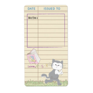 Étiquette Bibliothèque de baby showers Boite feuille de livr