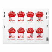 Étiquette Bibliothèque de collection de livres de cuisine .. (Feuille entière)