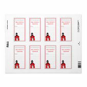 Étiquette Bibliothèque Little School House pour enseignant (Feuille entière)