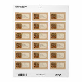 Étiquette Bibliothèque - Un classique littéraire 1905 (Feuille entière)