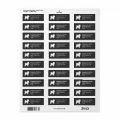 Étiquette Bichon Frise (Feuille entière)