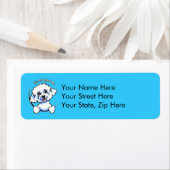 Étiquette Bichon Frise Tout À Moi (En situation)