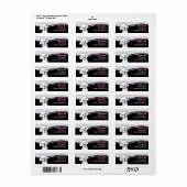 Étiquette Bichon Frisé Wave Address Label (Feuille entière)