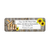 Étiquette Bientôt M. et Mme Rustic Faire-part de mariage (Devant)