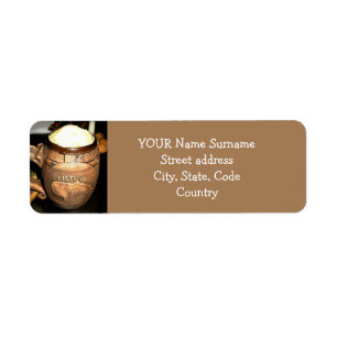 Étiquette Bière lituanienne Alus Lietuva Adresse de retour É