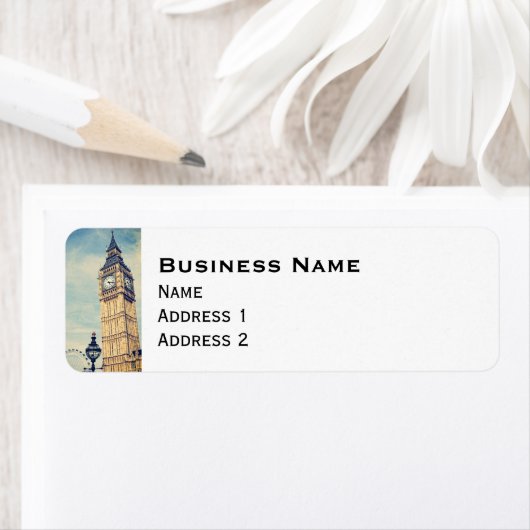 Étiquette Big Ben (En situation)