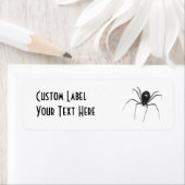 Étiquette Big Black Déplaisant 3D Spider (En situation)