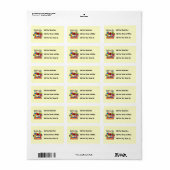 Étiquette Big Bounce Boy 4th Birthday Tshirts et cadeaux (Feuille entière)