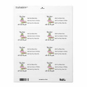 Étiquette Big Sister gouverne les cadeaux de Pad (Feuille entière)