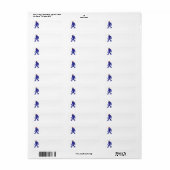 Étiquette Bigfoot Santa Claus (Feuille entière)