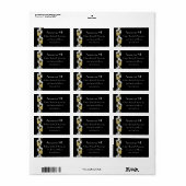 Étiquette Bijoux en diamant noir (Feuille entière)