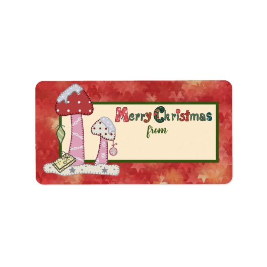 Étiquette Billet de Noël (Devant)