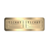 Étiquette Billets de traitement d'entrée Afficher Foxier Gol (Devant)