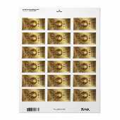 Étiquette Billetterie de cirque Admettre un éléphant fête d' (Feuille entière)