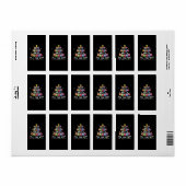 Étiquette Bingo Balls Bingo Tout Le Chemin (Feuille entière)