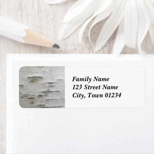 Étiquette Birch Trees (En situation)