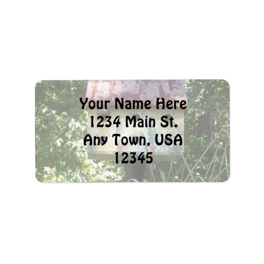 Étiquette Birdhouse (Devant)