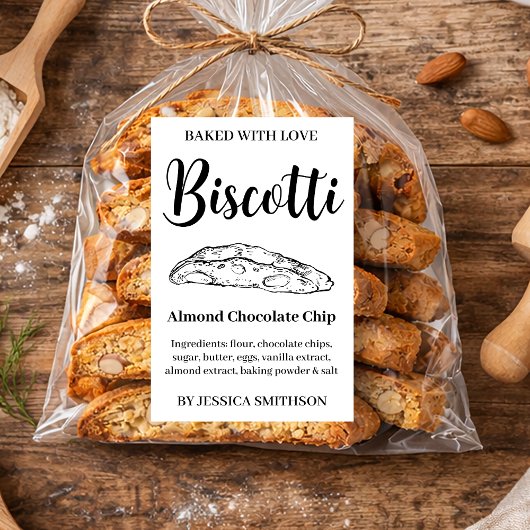 Étiquette Biscotti personnalisée BIS001tr