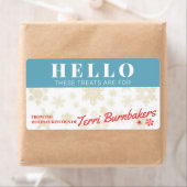 Étiquette biscuits de Noël faits maison à partir de (En situation)