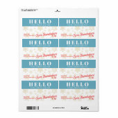 Étiquette biscuits de Noël faits maison à partir de (Feuille entière)