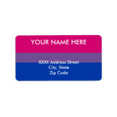 Étiquette Bisexual pride (Devant)