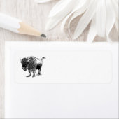 Étiquette Bison (En situation)