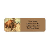 Étiquette Bison sauvage des bois (Devant)