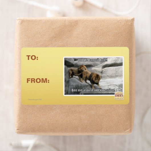 Étiquette Bite me n'est qu'une expression ! (En situation)