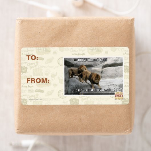 Étiquette Bite me n'est qu'une expression ! (En situation)