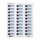 Étiquette Black and Tan Dachshund Christmas Adresse de retou (Feuille entière)