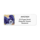 ÉTIQUETTE BLACK AND WHITE PAPILLON (Devant)