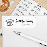 Étiquette Black Bow Tying Up Her Twenties 30th Birthday<br><div class="desc">Célébrez son 30e anniversaire avec cette étiquette d'adresse de retour en noir et blanc tendance qui lie ses vingt-dix ans ! Personnalisez avec vos détails et envoyez des invitations qui correspondent parfaitement à votre vibe ! Marque d'adresse de retour pour la jeune Noire en vogue à 20 ans 30e anniversaire...</div>