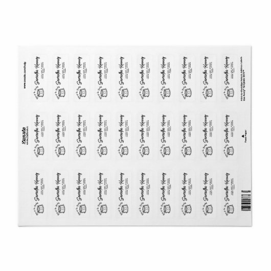 Étiquette Black Bow Tying Up Her Twenties 30th Birthday (Feuille entière)