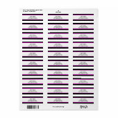 Étiquette Black, Hot Pink, et White (Feuille entière)