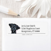 Étiquette Black Lab Clean & Simple (En situation)
