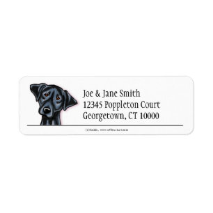 Étiquette Black Lab Clean & Simple