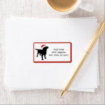 Étiquette Black Lab Dog habillé Père Noël Christmas Casquett<br><div class="desc">Un mignon chien de laboratoire noir au design Casquette de Noël de Père Noël - parfait pour les récupérateurs et amoureux de les chiens du labrador - garanti de mettre un sourire sur leur visage. Personnalisez avec votre texte personnalisé - nom, voeux de Noël ou simplement supprimer le texte. Découvrez...</div>