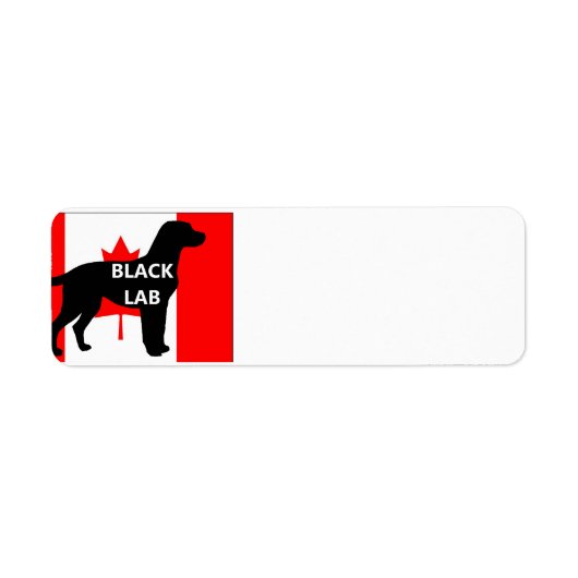 Étiquette black lab name silo Canadian-Flag (Devant)